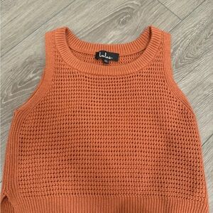 Lulu's Terracotta Knit Sweater